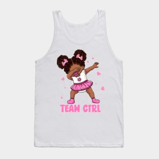 Team Girl Baby Announcement Gender Reveal Party Gift For Men Women Tank Top